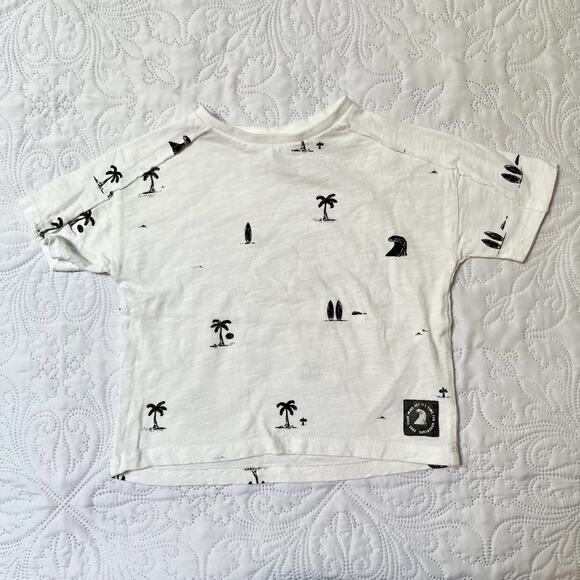 Zara Palm Tree Surf Graphic Tee Size 18-24m - Picture 2 of 5